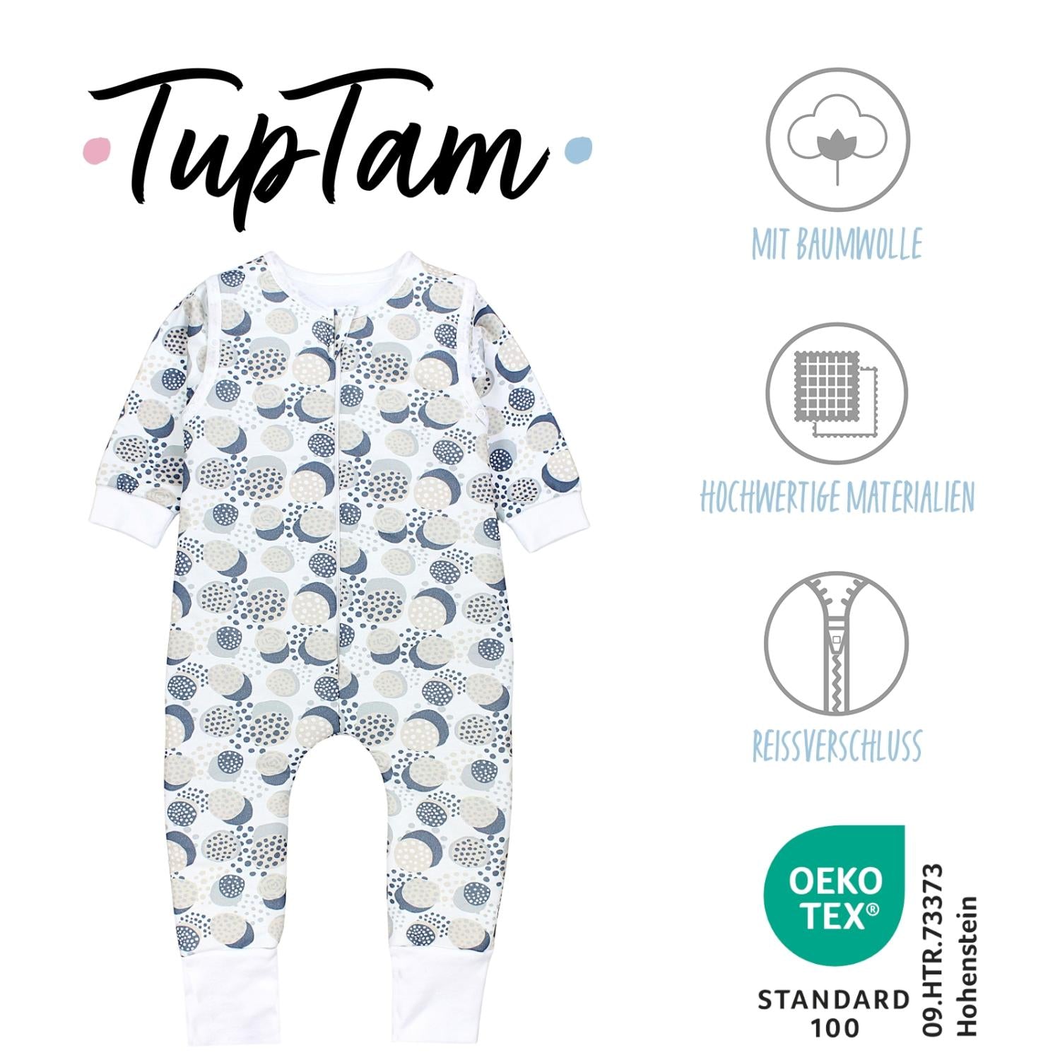 Bio- Schlafsack mit Beinen und Armen 2.5 TOG