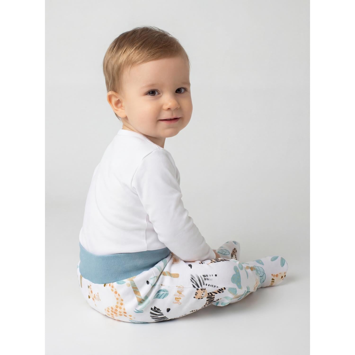 Strampelhose mit Fuß - 5er Set