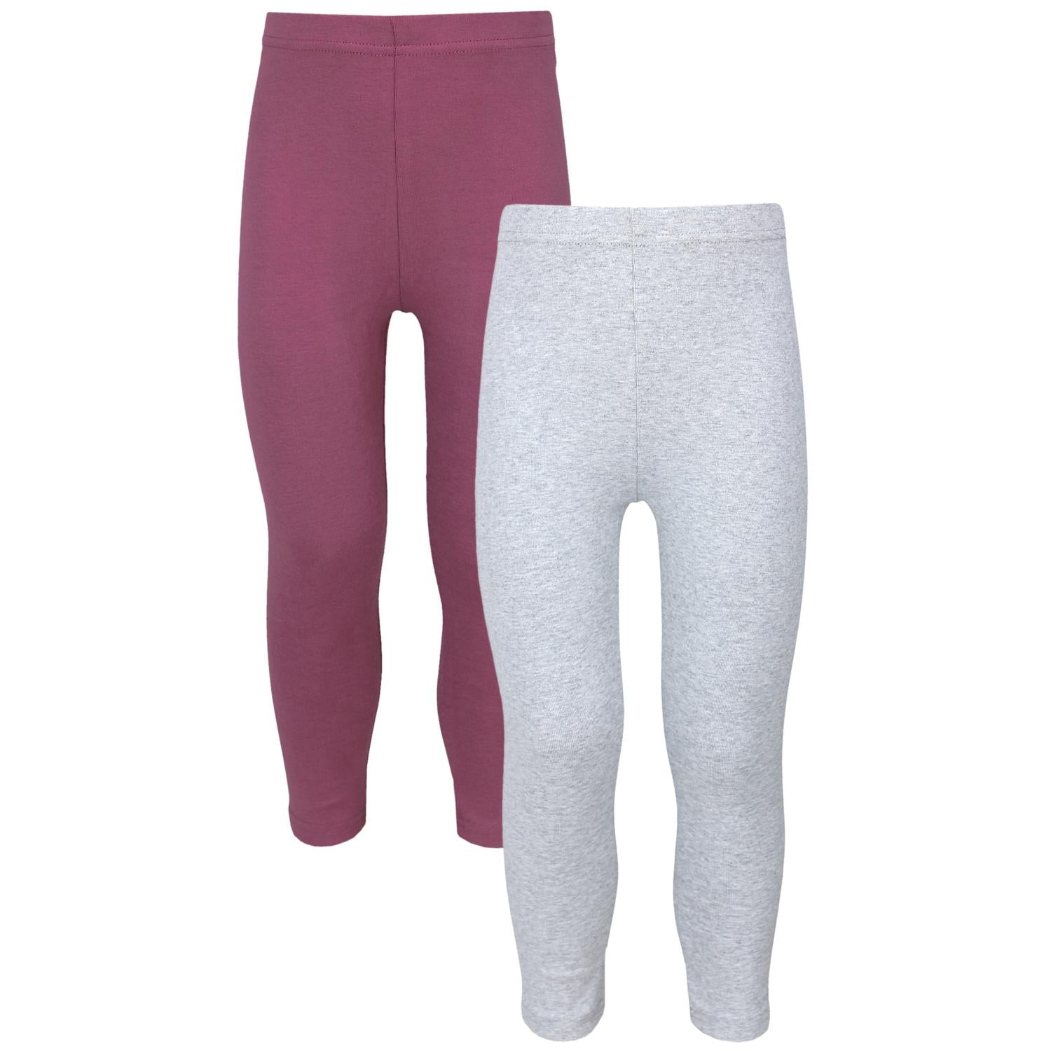 Weiche Leggings Mädchen 2er Pack