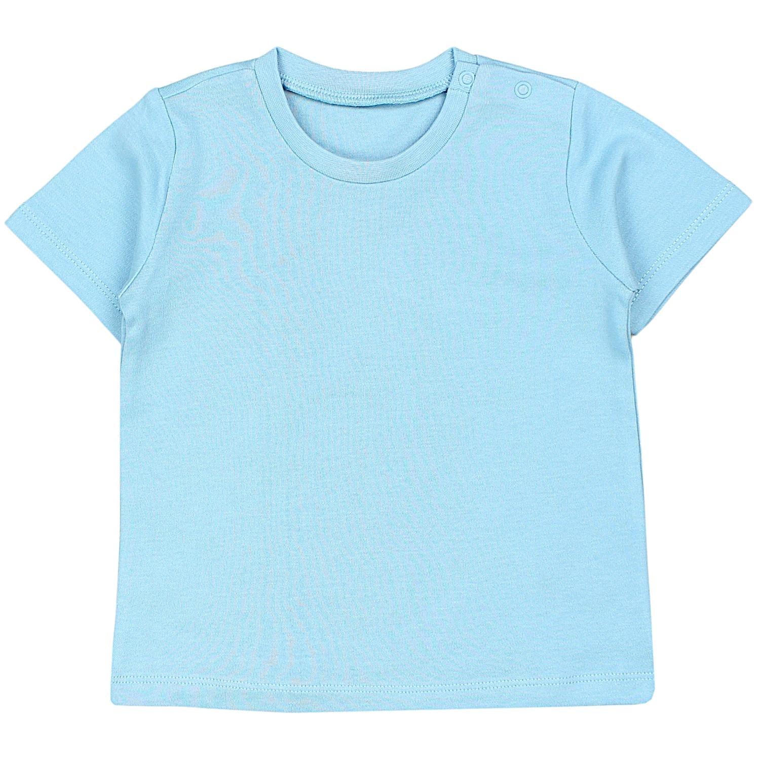 Kurzarm-Shirt mit Aufdruck - 5er Set