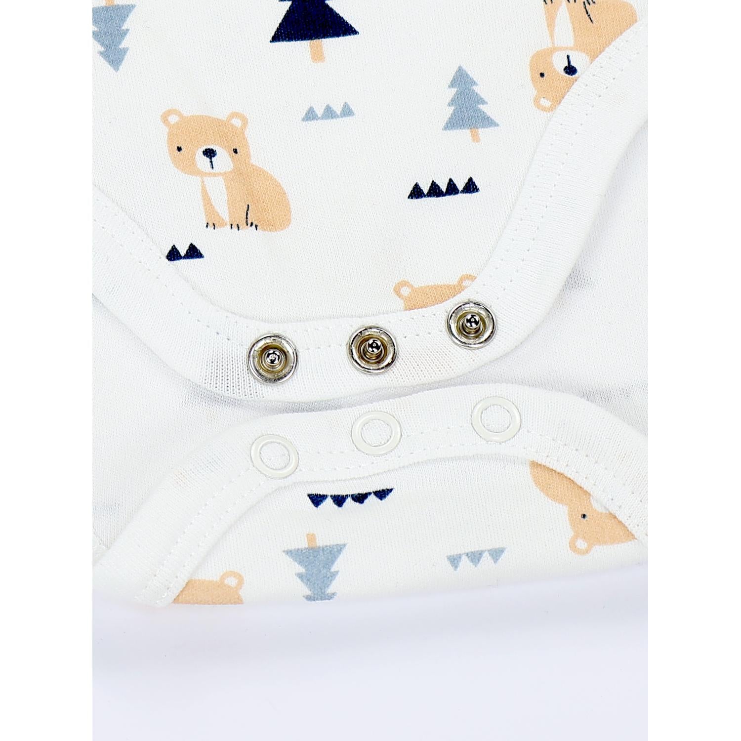 Kurzarm- Body mit Aufdruck -5er Set