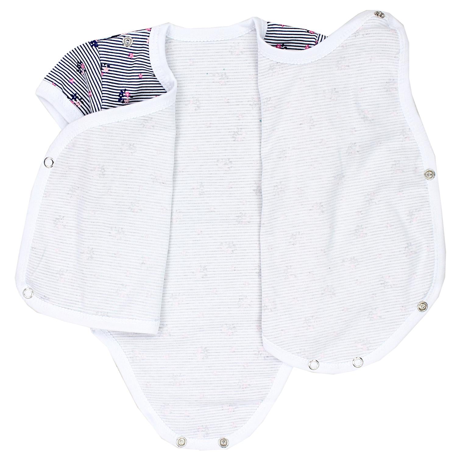 Baby Wickelbody Kurzarm - 5er Set