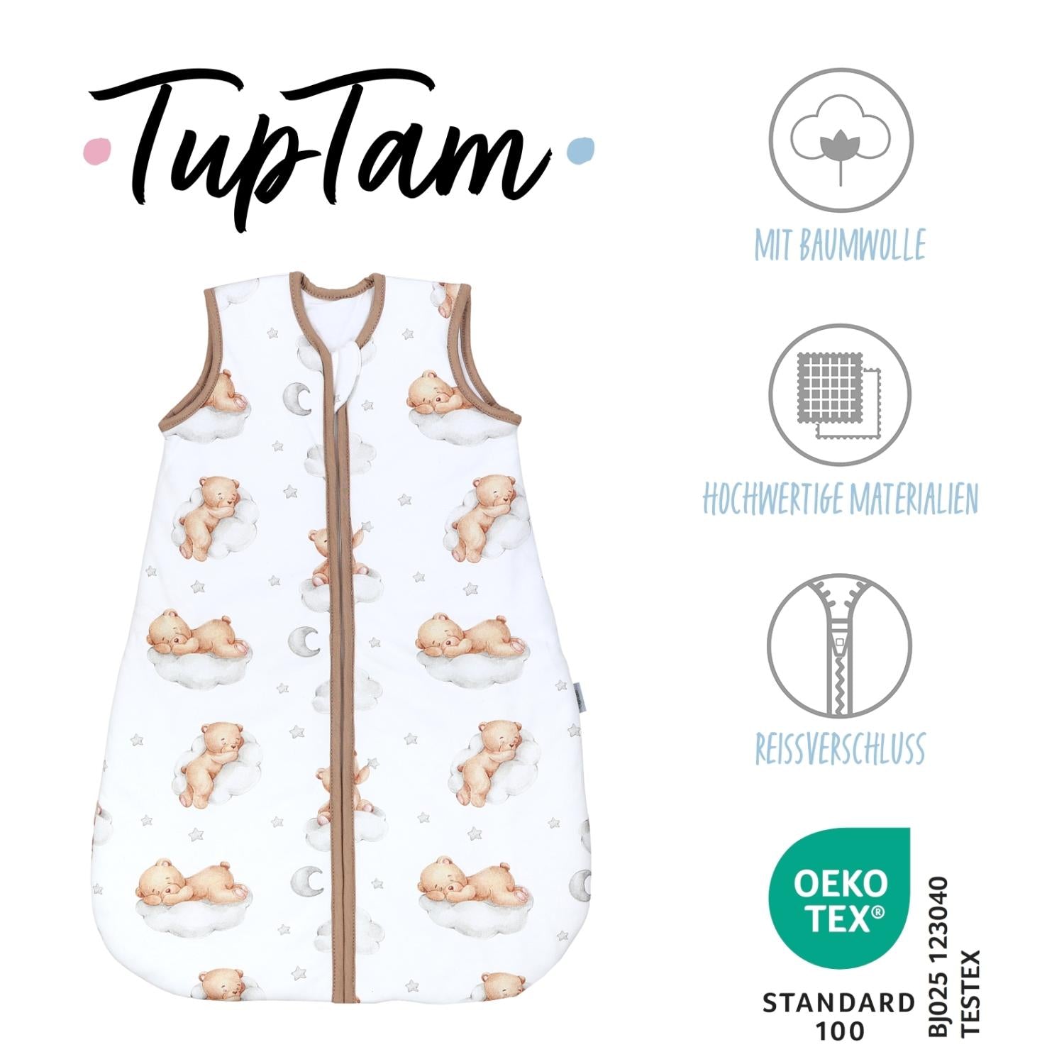 Kugelschlafsack ohne Ärmel 2,5 TOG