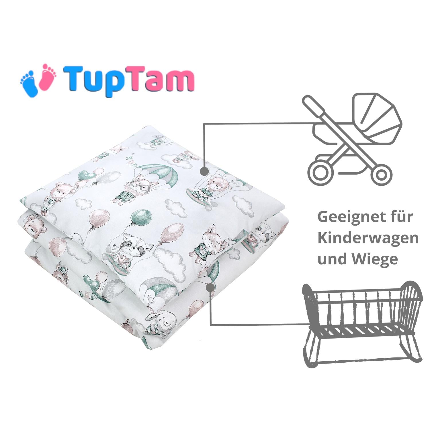 Baby Bettdecken Wiegenset (4-teilig)