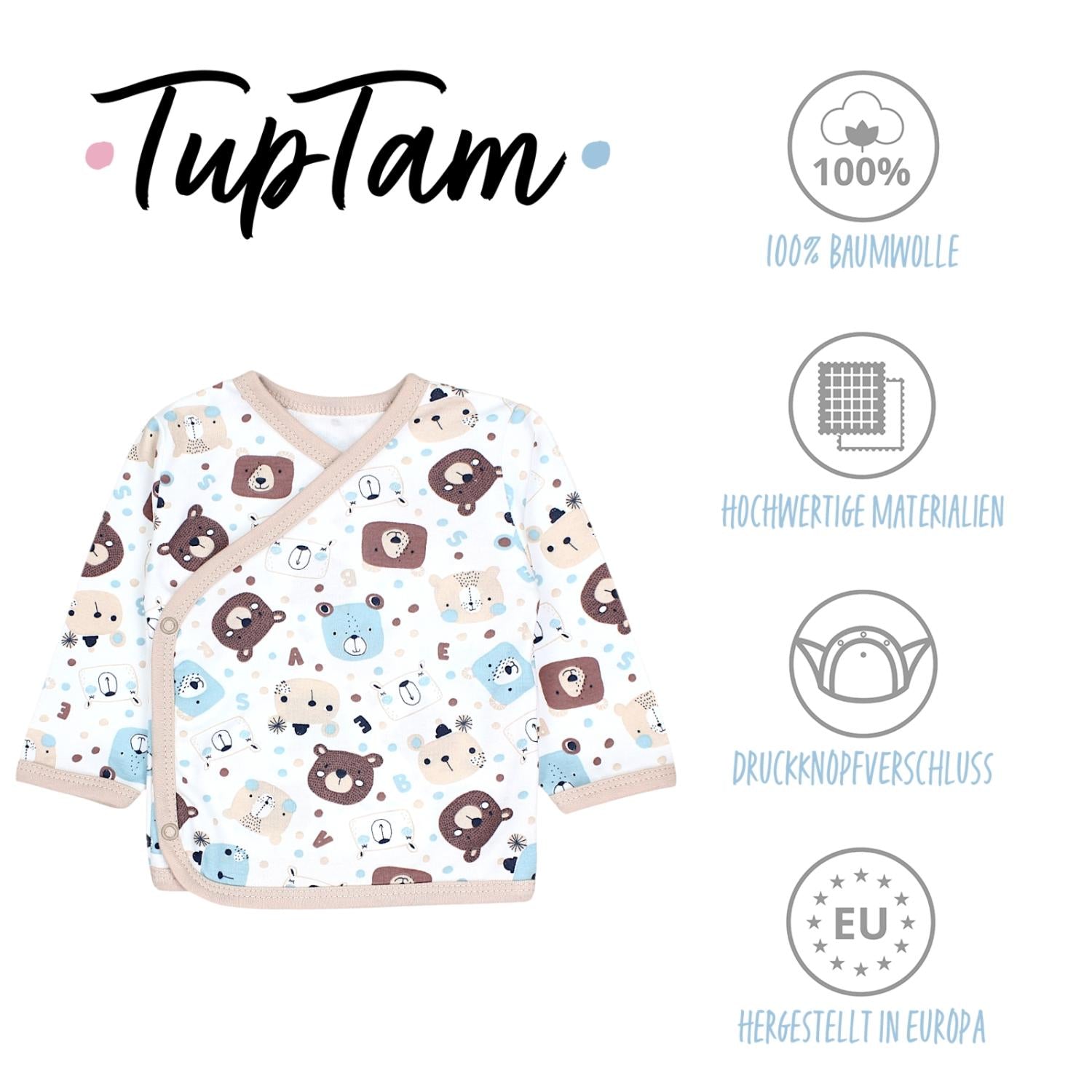 Langarm Wickelshirt - 5er Set