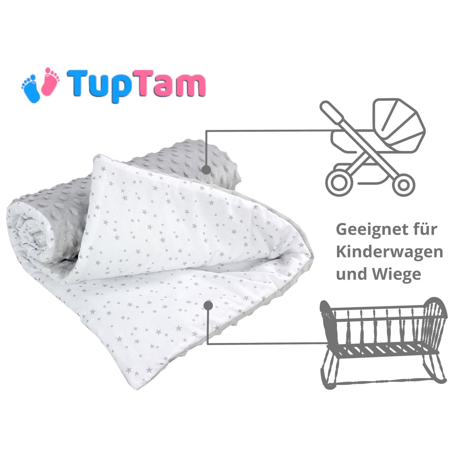 Baby Einschlagdecke und Wiegendecke - 2er Set