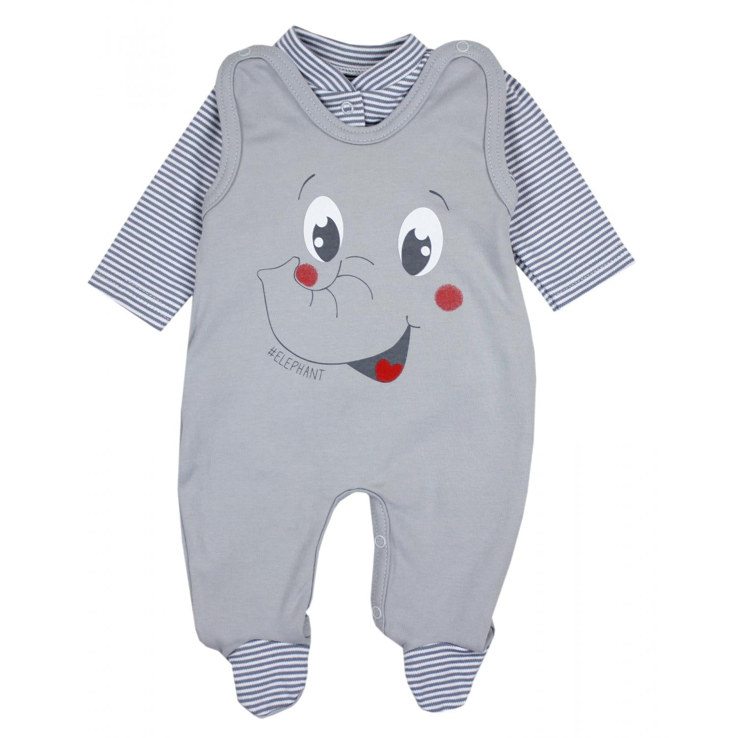 Baby Strampler mit Langarmshirt (2-teilig)