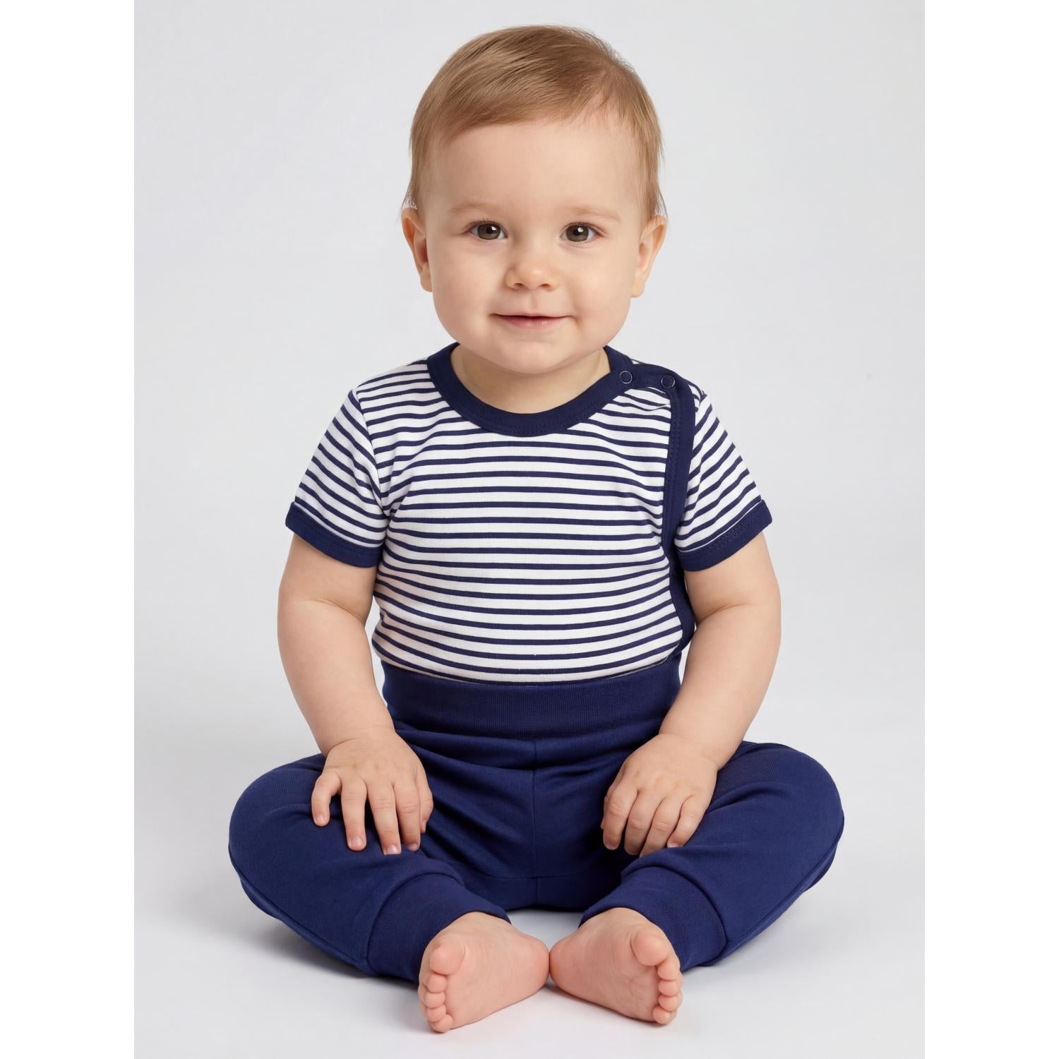 Baby Kurzarm Wickelbody mit Aufdruck - 5er Set