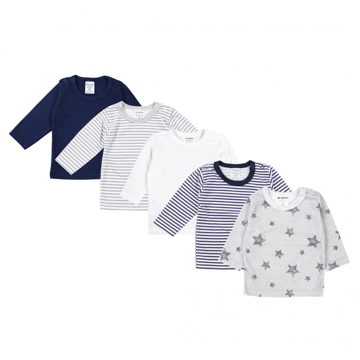 Baby Langarmshirt - 5er Set