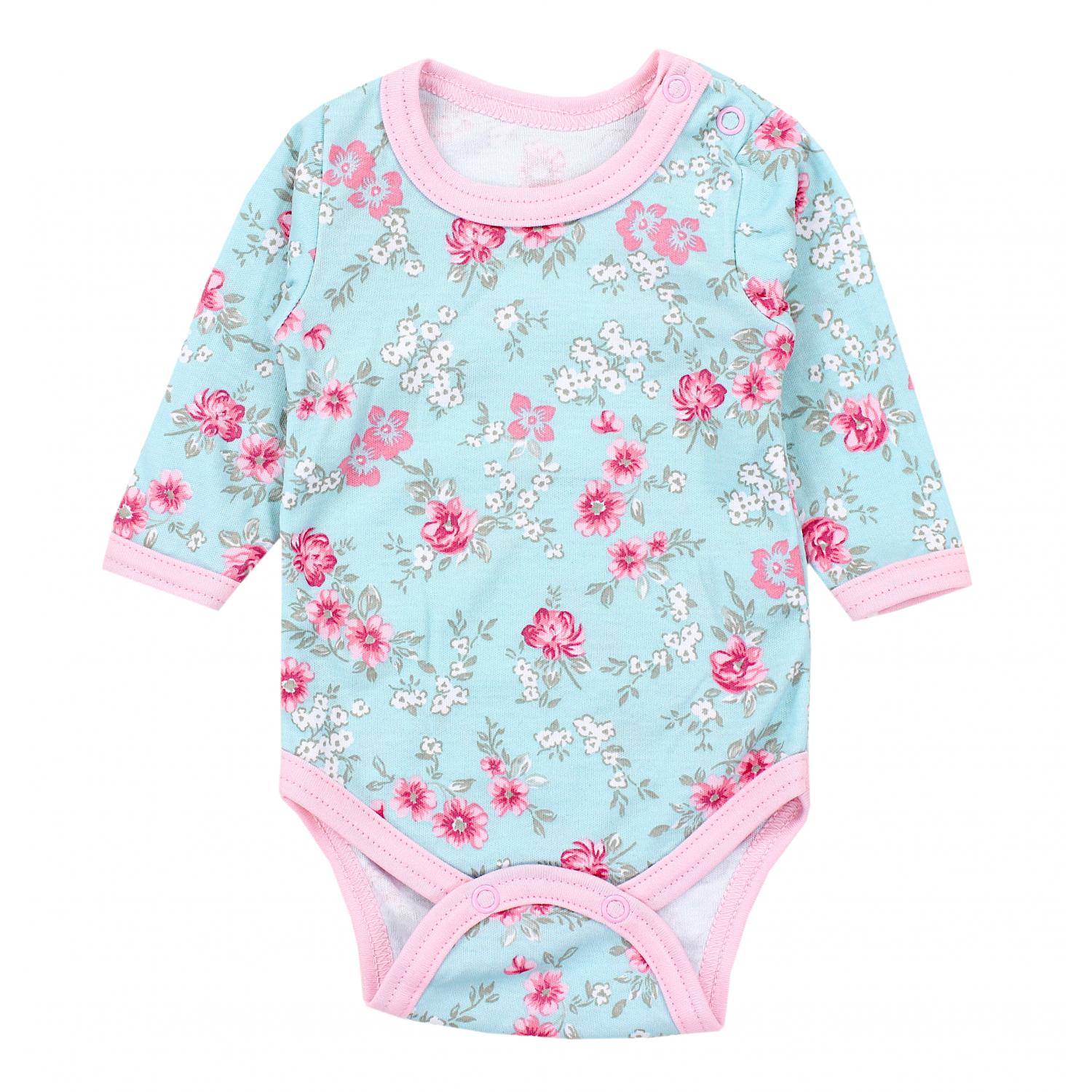 Baby Body Langarm Unifarben - 5er Set