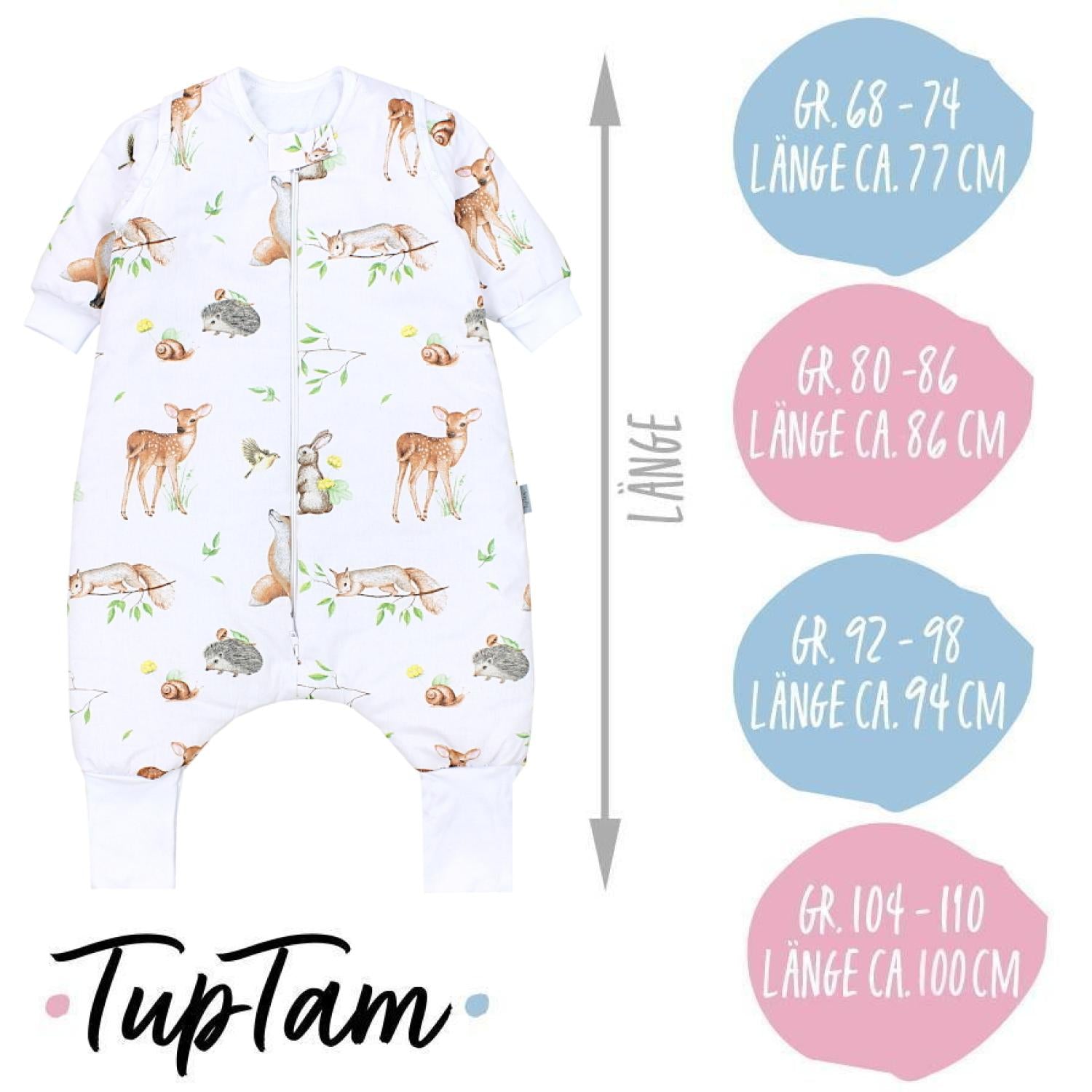 Schlafsack mit Beinen und Ärmeln, Winterschlafsack 2,5 TOG