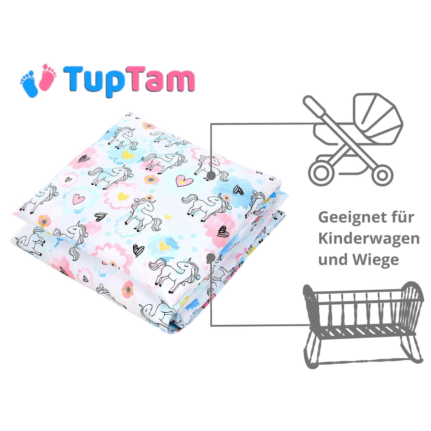 Baby Bettdecken Wiegenset (4-teilig)