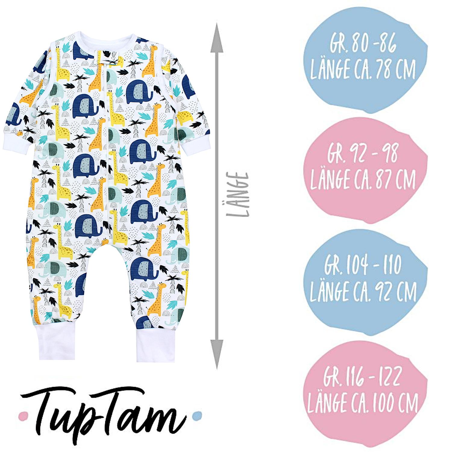 Bio- Schlafsack mit Beinen und Armen 2.5 TOG