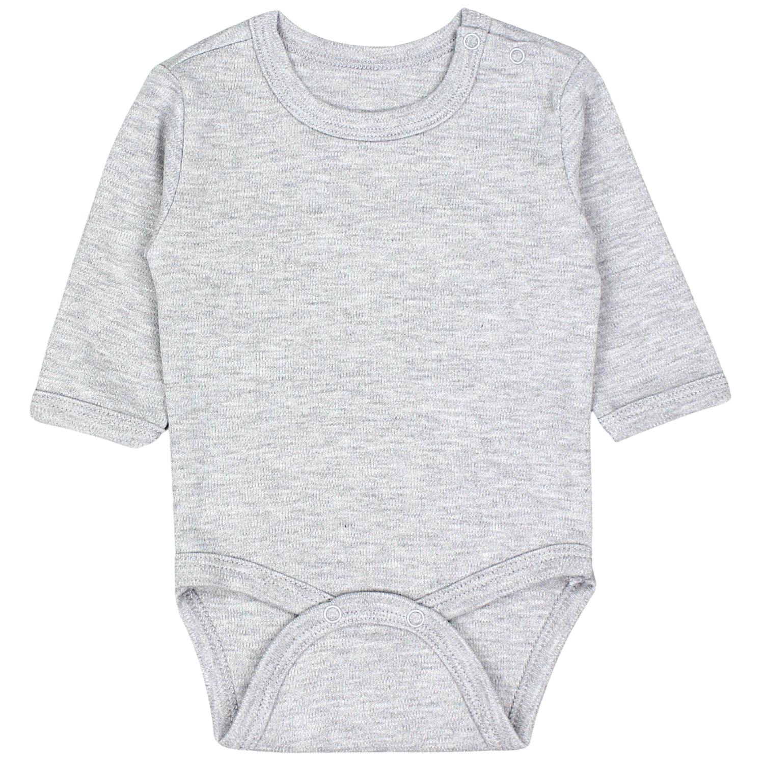 Langarm- Body mit Aufdruck - 5er Set