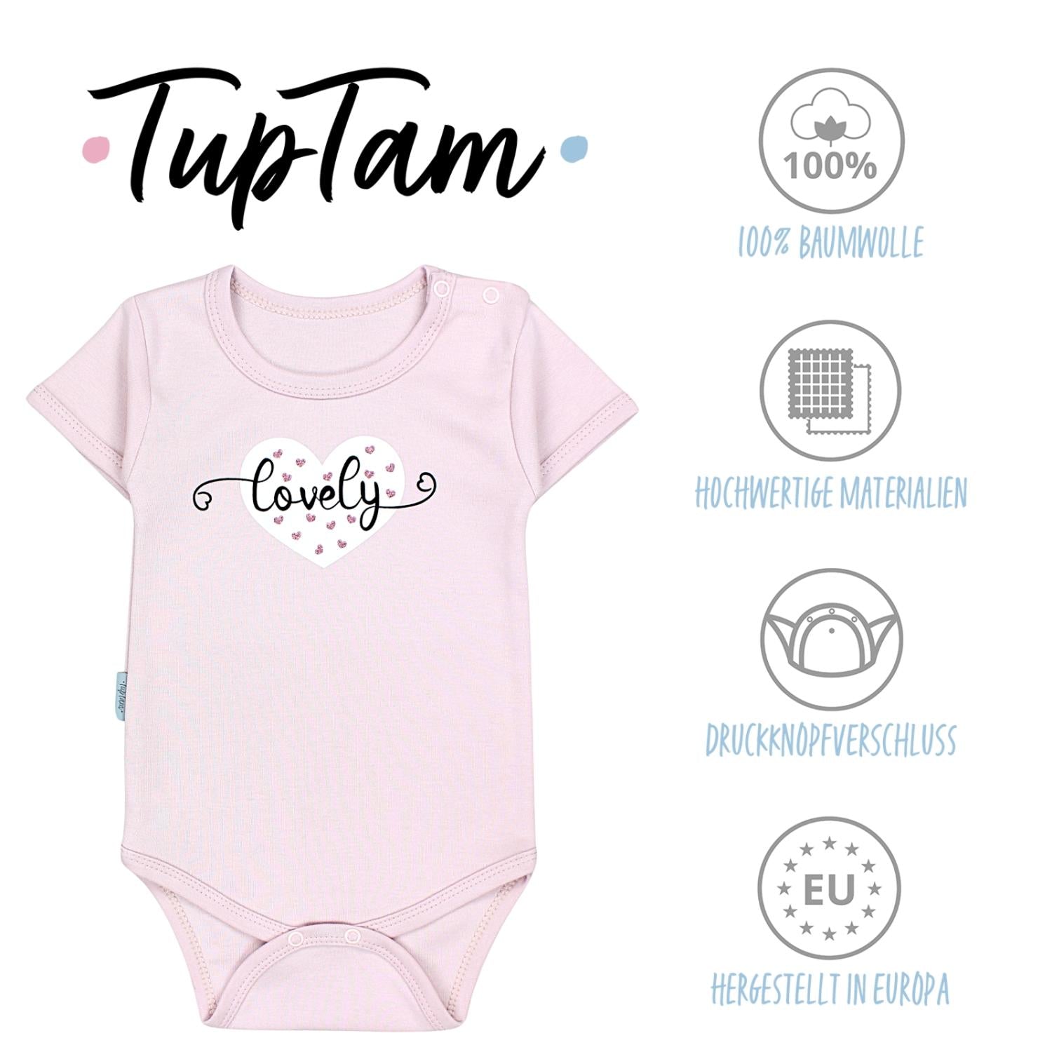 Baby Body Kurzarm in Unifarben - 5er Set
