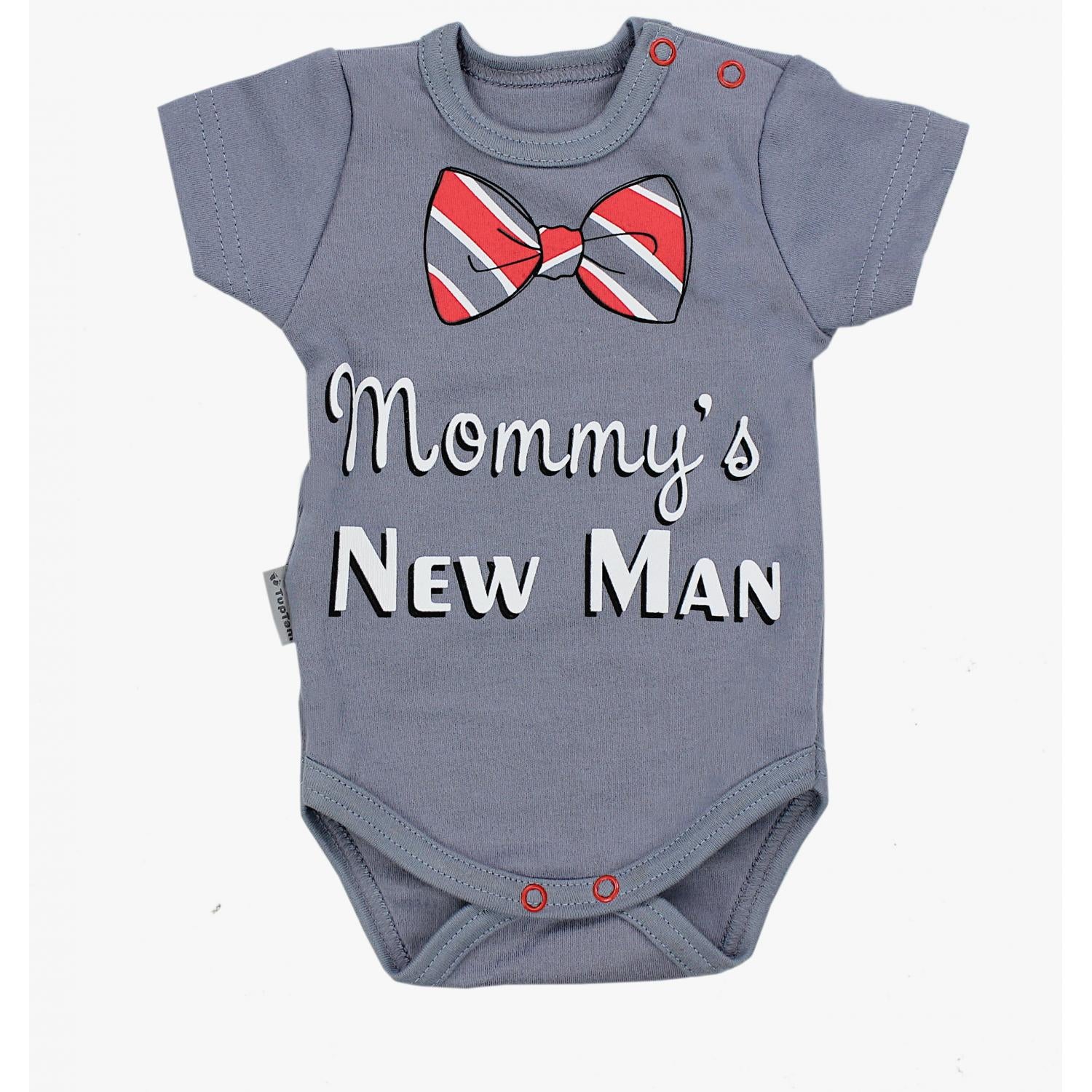 Kurzarm- Body mit Aufdruck -5er Set