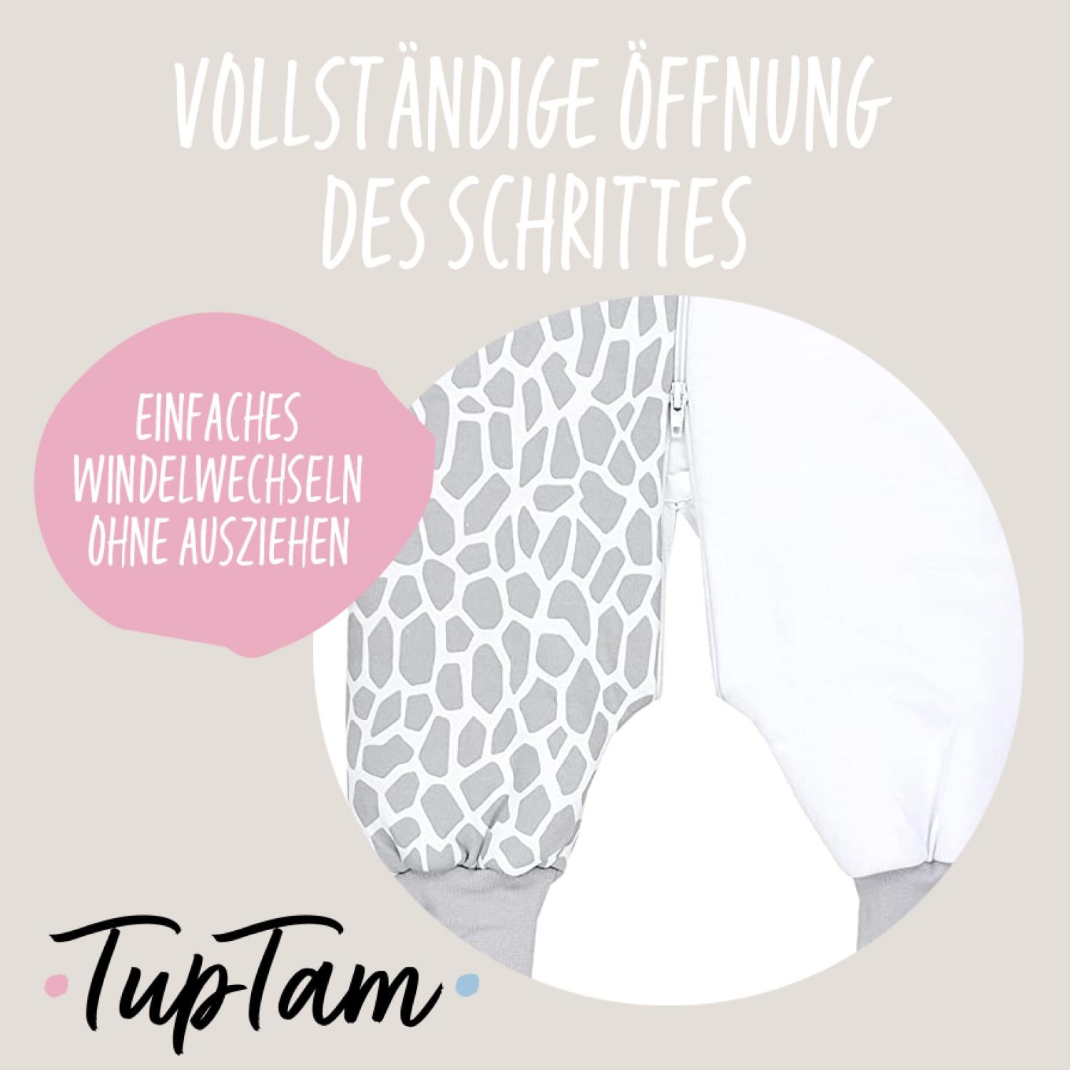 Baby Schlafsack mit Füßen Ganzjahresschlafsack 2,5 Tog