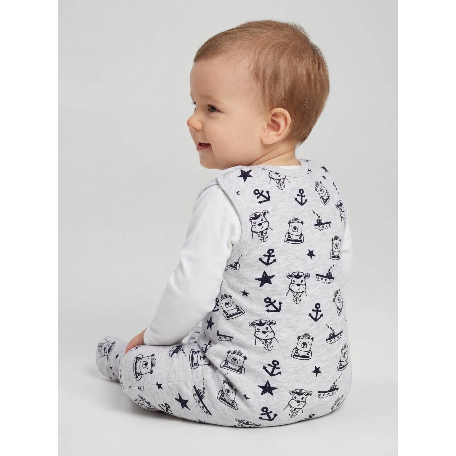 Strampler mit Aufdruck- 5er Pack