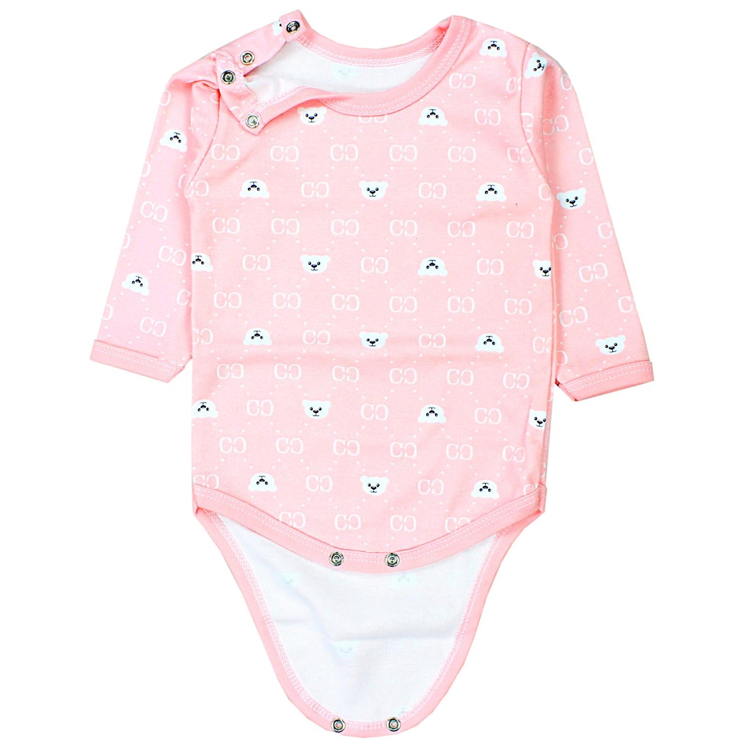 Baby Body Langarm Unifarben - 5er Set