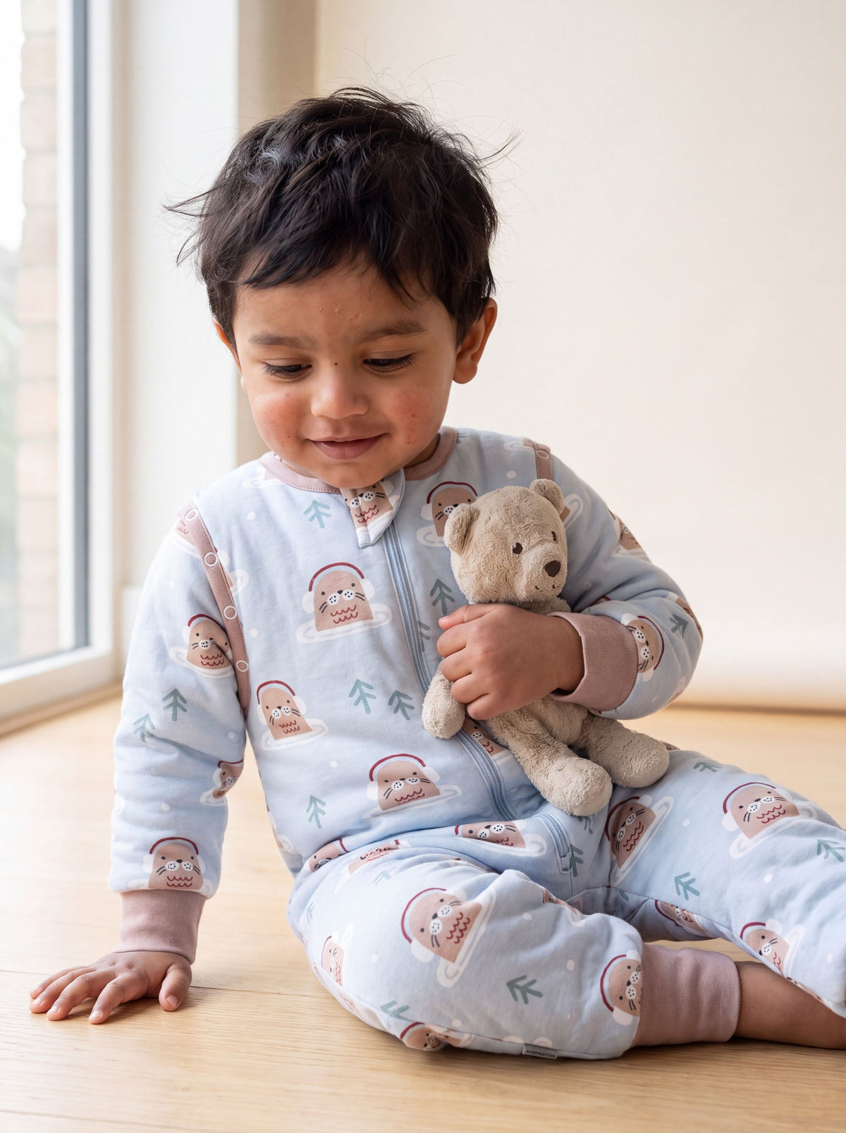 192 - Kinderschlafsack 2.5 TOG Otter mit abnehmbaren Ärmeln