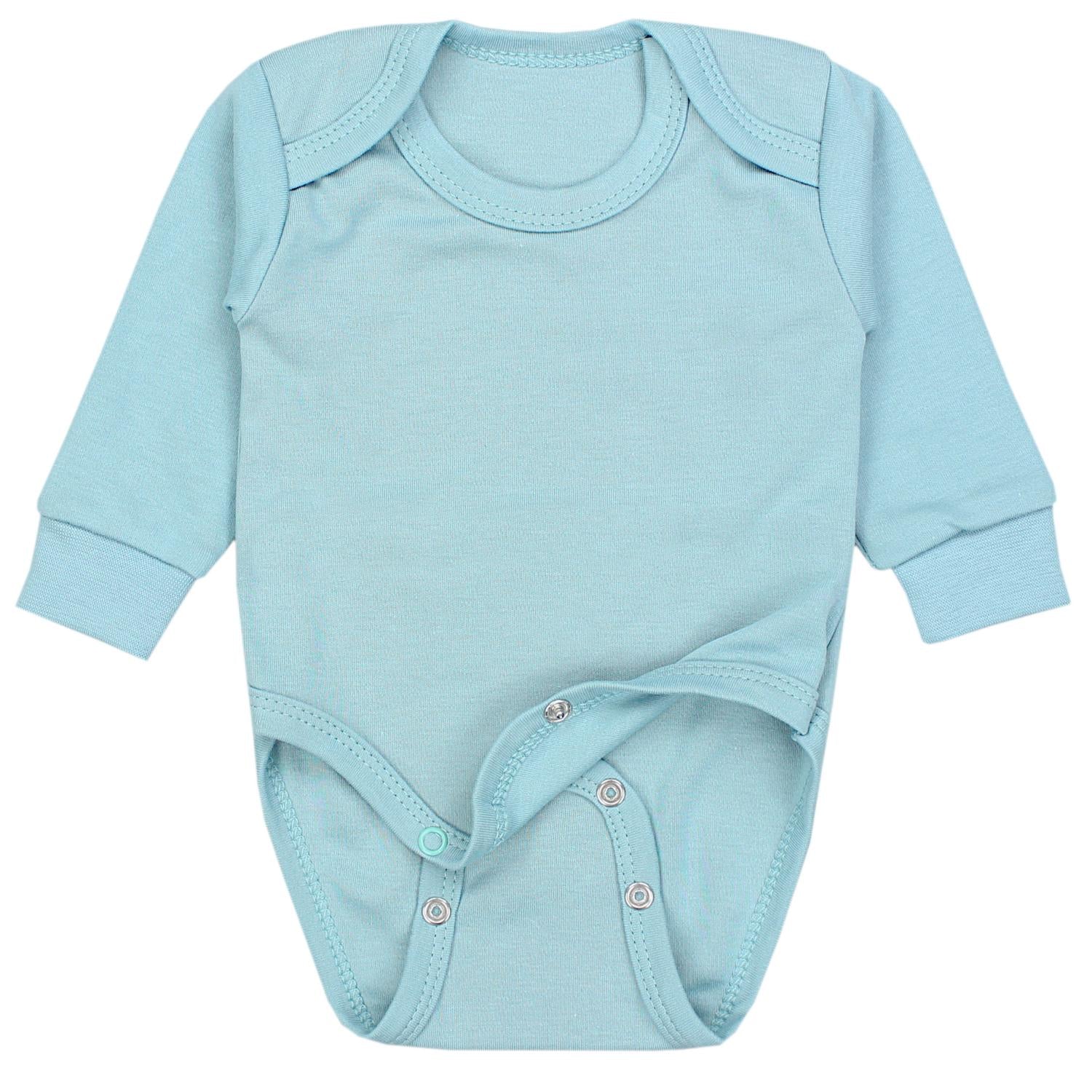 Baby Langarm Mitwachsbody - 4er Set