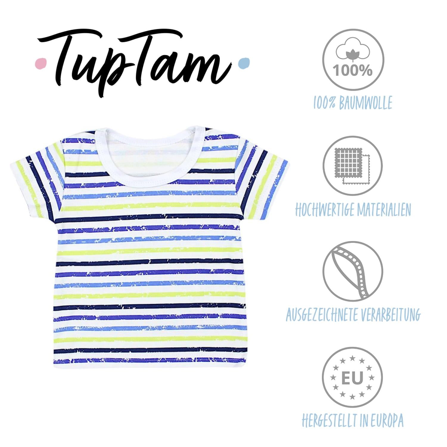 Baby T-Shirt Kurzarm - 3er Set